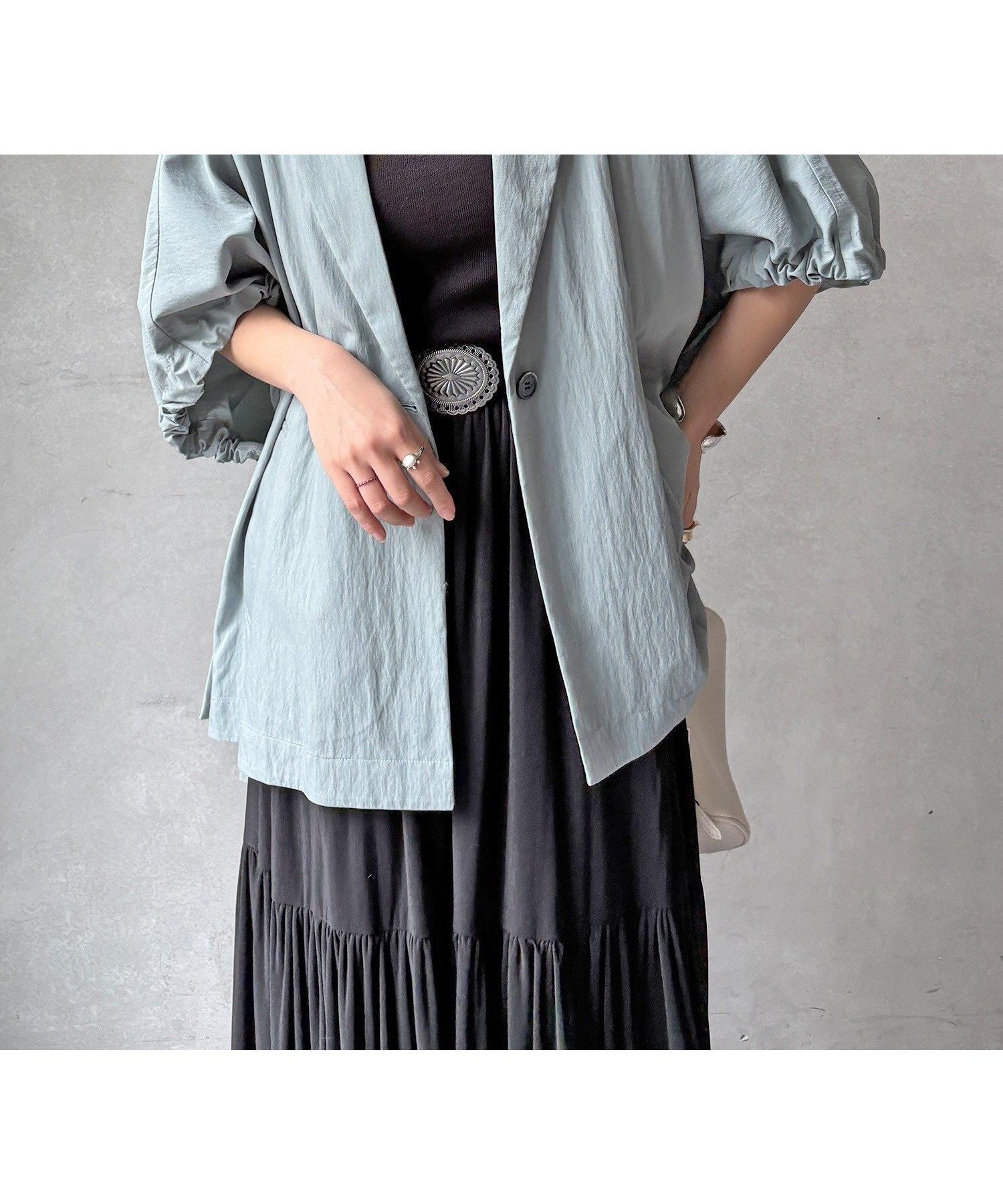 【ドゥドゥ/DouDou】の【WEB限定】ポンチョテーラードジャケット インテリア・キッズ・メンズ・レディースファッション・服の通販 founy(ファニー) 　ファッション　Fashion　レディースファッション　Fashion for Women　アウター　Coat / Outerwear Collection　レディースジャケット・軽アウター　Jackets　テーラードジャケット / 通勤・きれいめスタイル　Tailored Jackets & Blazers　ポンチョ・ケープコート　Ponchos & Capes　シンプル　Simple, Minimal　ジャケット　Jacket, Outerwear　スマート　Smart, Elegant　スリット　Slit, Slit Detail　雑誌　Magazine, Fashion Magazine　ポンチョ　Poncho, Cape Style　リラックス　Relax, Relaxed Fit　ロング　Long, Long-Length　S/S・春夏　SS, Spring/Summer, Warm Season　再入荷　Restock / Back in Stock　夏　Summer　2026年　2026　サックスブルー|ID: prp329100004836611 ipo3291000000035232715