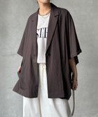【ドゥドゥ/DouDou】の【WEB限定】ポンチョテーラードジャケット 人気、トレンドファッション・服の通販 founy(ファニー) ファッション Fashion レディースファッション Fashion for Women アウター Coat / Outerwear Collection レディースジャケット・軽アウター Jackets テーラードジャケット / 通勤・きれいめスタイル Tailored Jackets & Blazers ポンチョ・ケープコート Ponchos & Capes シンプル Simple, Minimal ジャケット Jacket, Outerwear スマート Smart, Elegant スリット Slit, Slit Detail 雑誌 Magazine, Fashion Magazine ポンチョ Poncho, Cape Style リラックス Relax, Relaxed Fit ロング Long, Long-Length S/S・春夏 SS, Spring/Summer, Warm Season 再入荷 Restock / Back in Stock 夏 Summer 2026年 2026 thumbnail ブラウン|ID: prp329100004836611 ipo3291000000035232716