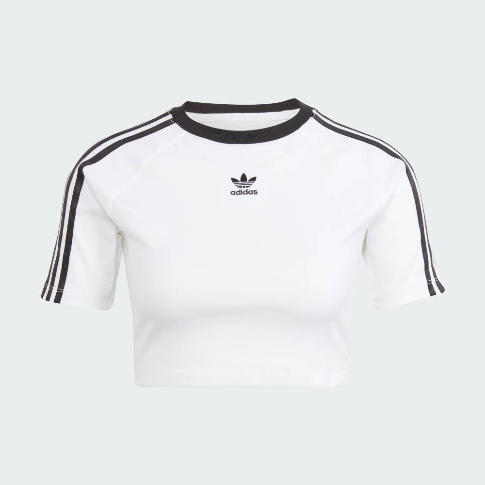 【アディダス/adidas】の【公式】アディダス adidas スリーストライプス 半袖ベビーTシャツ インテリア・キッズ・メンズ・レディースファッション・服の通販 founy(ファニー) 　ファッション　Fashion　レディースファッション　Fashion for Women　トップス・カットソー　Cut & Sew Tops　シャツ・ブラウス・オフィスカジュアル　Elegant Blouses & Button-Ups　ロングTシャツ・Tシャツ　Longline T-Shirts & Tees　スリム　Slim, Slim Fit　バランス　Balance, Style Balance　フィット　Fit, Slim Fit　ベビー　Baby, Babywear　半袖　Short Sleeve, Half Sleeve　ホワイト|ID: prp329100004836617 ipo3291000000035232795