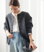 【ジャーナルスタンダード レリューム/JOURNAL STANDARD relume】の26SS新作 ノーカラーツイードブルゾン 人気、トレンドファッション・服の通販 founy(ファニー) ファッション Fashion レディースファッション Fashion for Women アウター Coat / Outerwear Collection ブルゾンジャケット・スポーティアウター Blouson Jackets 2026年 2026 ツイード Twill, Twill Weave デニム Denim, Jeans Material ブルゾン Blouson, Bomber Jacket thumbnail ブラック|ID: prp329100004836619 ipo3291000000035232807