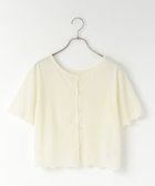 【ローリーズファーム/LOWRYS FARM】のシアーベロアメローカーディガンSS 人気、トレンドファッション・服の通販 founy(ファニー) ファッション Fashion レディースファッション Fashion for Women トップス・カットソー Cut & Sew Tops カーディガン・羽織り Layered Style Cardigans ベロアトップス Velour Tops / Velvet-Look Items おすすめ Recommended / Our Picks コンパクト Compact, Small Size シアー Sheer, See-Through タンク Tank Top, Sleeveless Top バランス Balance, Style Balance ベロア Velour, Soft Velvet ボトム Bottoms, Lower Wear ワイド Wide, Wide Fit 半袖 Short Sleeve, Half Sleeve thumbnail アイボリー08|ID: prp329100004836620 ipo3291000000035232826