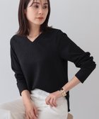 【インディヴィ/INDIVI】の【洗える/凹凸素材】Vネックカットソートップス 人気、トレンドファッション・服の通販 founy(ファニー) ファッション Fashion レディースファッション Fashion for Women トップス・カットソー Cut & Sew Tops カットソー・ベーシックTシャツ Cut-and-Sewn Tops / Stretch Tees & Basics Vネックトップス V-Neck Tops / V-Cut Neckline Shirts インナー Innerwear ウェーブ Wavy Pattern シンプル Simple, Minimal ジャケット Jacket, Outerwear ストレッチ Stretch, Stretchy Fabric スマート Smart, Elegant スリット Slit, Slit Detail デコルテ Décolleté, Neckline フラット Flat, Flat Shoes 吸水 Absorbent, Quick-Dry 洗える Machine Washable thumbnail ブラック|ID: prp329100004836626 ipo3291000000035232959