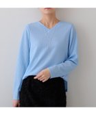 【インディヴィ/INDIVI】の【洗える/凹凸素材】Vネックカットソートップス 人気、トレンドファッション・服の通販 founy(ファニー) ファッション Fashion レディースファッション Fashion for Women トップス・カットソー Cut & Sew Tops カットソー・ベーシックTシャツ Cut-and-Sewn Tops / Stretch Tees & Basics Vネックトップス V-Neck Tops / V-Cut Neckline Shirts インナー Innerwear ウェーブ Wavy Pattern シンプル Simple, Minimal ジャケット Jacket, Outerwear ストレッチ Stretch, Stretchy Fabric スマート Smart, Elegant スリット Slit, Slit Detail デコルテ Décolleté, Neckline フラット Flat, Flat Shoes 吸水 Absorbent, Quick-Dry 洗える Machine Washable thumbnail サックスブルー|ID: prp329100004836626 ipo3291000000035232960