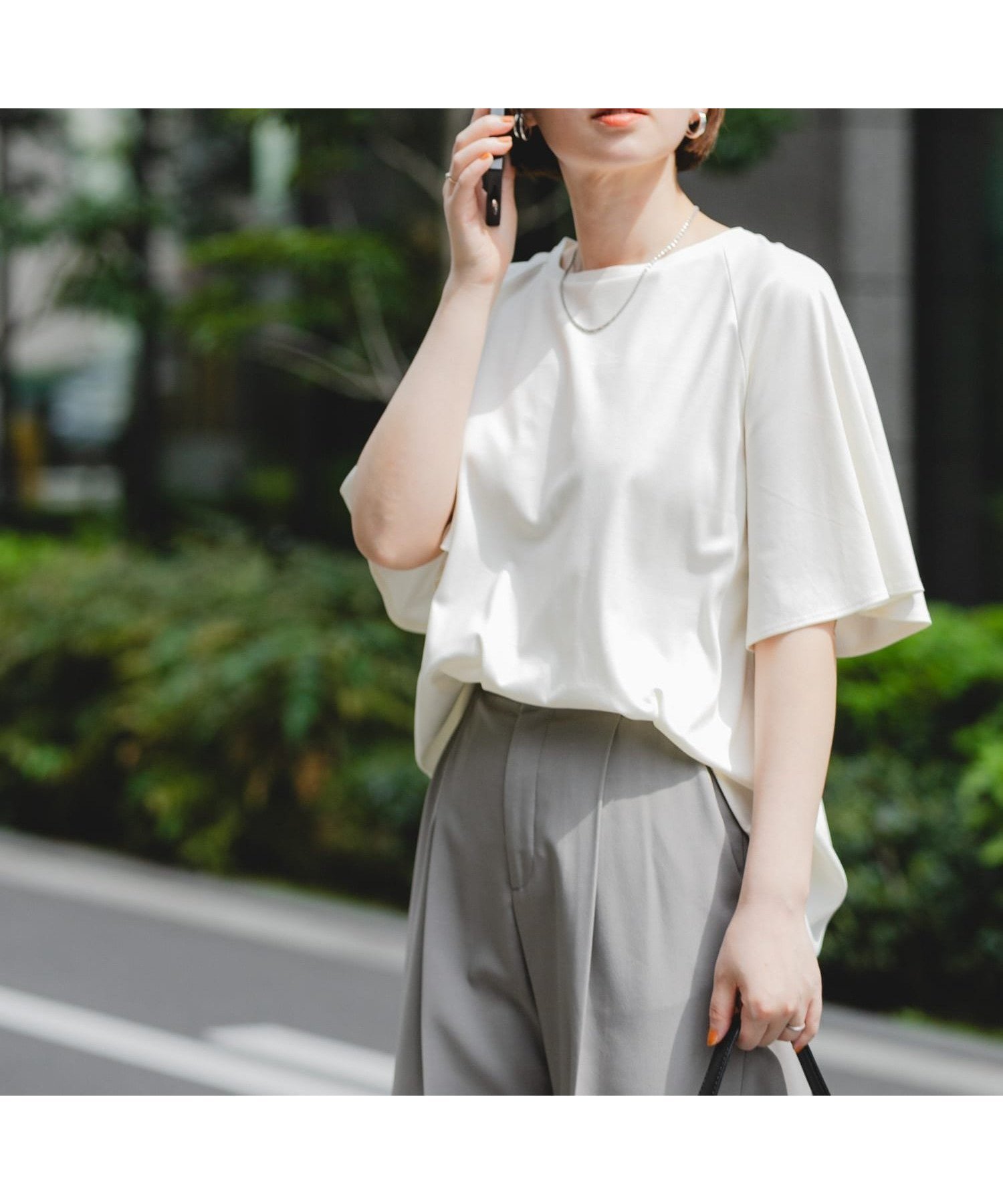 【アーバンリサーチ ロッソ/URBAN RESEARCH ROSSO】の『UR TECH』Fby ROSSO UVCUTバックテールフレアスリーブTシャツ 人気、トレンドファッション・服の通販 founy(ファニー) 　ファッション　Fashion　レディースファッション　Fashion for Women　トップス・カットソー　Cut & Sew Tops　シャツ・ブラウス・オフィスカジュアル　Elegant Blouses & Button-Ups　ロングTシャツ・Tシャツ　Longline T-Shirts & Tees　バッグ　Bags　インナー　Innerwear　シンプル　Simple, Minimal　スリーブ　Sleeve, Long Sleeve / Short Sleeve　フレア　Flare, Flared　ボトム　Bottoms, Lower Wear　リラックス　Relax, Relaxed Fit　S/S・春夏　SS, Spring/Summer, Warm Season　おすすめ　Recommended / Our Picks　夏　Summer　2025年　2025　2025春夏・S/S　Spring/Summer 2025 SS25　 other-1|ID: prp329100004836628 ipo3291000000035232981