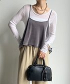 【ドゥドゥ/DouDou】の【WEB限定】メッシュベロアキャミ 人気、トレンドファッション・服の通販 founy(ファニー) ファッション Fashion レディースファッション Fashion for Women トップス・カットソー Cut & Sew Tops キャミソール&ノースリーブ Camisoles & Sleeveless Tops ベロアトップス Velour Tops / Velvet-Look Items インナー Innerwear ジャケット Jacket, Outerwear スマート Smart, Elegant 雑誌 Magazine, Fashion Magazine バランス Balance, Style Balance ベロア Velour, Soft Velvet ミックス Mix, Mixed Style メッシュ Mesh, Net Fabric A/W・秋冬 Autumn/Winter 冬 Winter / This Winter 再入荷 Restock / Back in Stock エレガント 上品 Elegant 2025年 2025 2025-2026秋冬・A/W Autumn/Winter 2025–26 AW25–26 thumbnail グレージュ|ID: prp329100004836629 ipo3291000000035232997