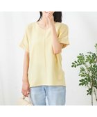 【アー ヴェー ヴェー/a.v.v】のVネックぽこぽこチュニック ライトイエロー|ID: prp329100004836640 ipo3291000000035233262