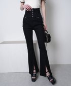 【リップサービス/LIP SERVICE】のLIP SERVICE/センタースリットフレアデニムパンツ 人気、トレンドファッション・服の通販 founy(ファニー) ファッション Fashion レディースファッション Fashion for Women パンツ Pants & Trousers デニムパンツ・ジーンズ・美脚デニム Denim Jeans & Pants おすすめ Recommended / Our Picks インディゴ Indigo Denim クロップド Cropped, Short Length スリット Slit, Slit Detail センター Center, Center Line トレンド Trend, Trending Now フィット Fit, Slim Fit フレア Flare, Flared ブリーチ Bleach, Washed Finish プレート Plate, Dish ボトム Bottoms, Lower Wear ポケット Pocket, Pocket Detail マニッシュ Mannish, Boyish ロング Long, Long-Length 夏 Summer 春 Spring S/S・春夏 SS, Spring/Summer, Warm Season thumbnail ブラック|ID: prp329100004836668 ipo3291000000035233759