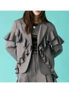 【ファーファー/FURFUR】のフリルデザインテーラードジャケット 人気、トレンドファッション・服の通販 founy(ファニー) ファッション Fashion レディースファッション Fashion for Women アウター Coat / Outerwear Collection レディースジャケット・軽アウター Jackets テーラードジャケット / 通勤・きれいめスタイル Tailored Jackets & Blazers おすすめ Recommended / Our Picks ジャケット Jacket, Outerwear スマート Smart, Elegant セットアップ Set-Up, Coordinated Outfit テーラード Tailored, Tailored Fit フェミニン Feminine, Girly ベーシック Basic, Essential thumbnail GRY[006]|ID: prp329100004836692 ipo3291000000035234107