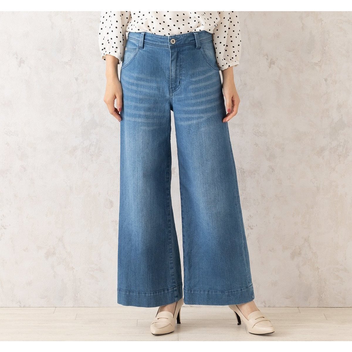 【ローズティアラ/Rose Tiara】の【人気追加】ワイドデニム インテリア・キッズ・メンズ・レディースファッション・服の通販 founy(ファニー) 　ファッション　Fashion　レディースファッション　Fashion for Women　デニム　Denim, Jeans Material　トレンド　Trend, Trending Now　ロング　Long, Long-Length　ワイド　Wide, Wide Fit　人気　Popular, Best Seller　ダークブルー|ID: prp329100004836693 ipo3291000000035234111