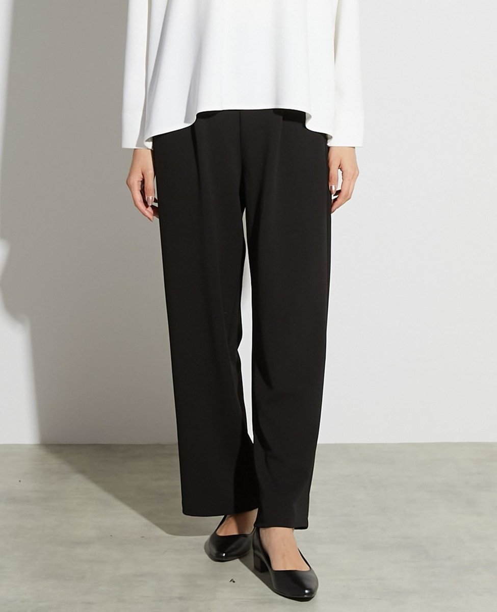 【メルローズ クレール/MELROSE claire】の【noir】カットジョーゼット1タックストレートパンツ(一部WEB限定サイズ)(セットアップ可) インテリア・キッズ・メンズ・レディースファッション・服の通販 founy(ファニー) 　ファッション　Fashion　レディースファッション　Fashion for Women　セットアップ　Matching Sets　レディースパンツ・ボトムス　Pants & Trousers / Bottoms　ジャケット　Jacket, Outerwear　ジョーゼット　Georgette, Semi-Sheer Fabric　ストレート　Straight, Straight Cut　セットアップ　Set-Up, Coordinated Outfit　ポケット　Pocket, Pocket Detail　エレガント 上品　Elegant　ブラック|ID: prp329100004836701 ipo3291000000035234223