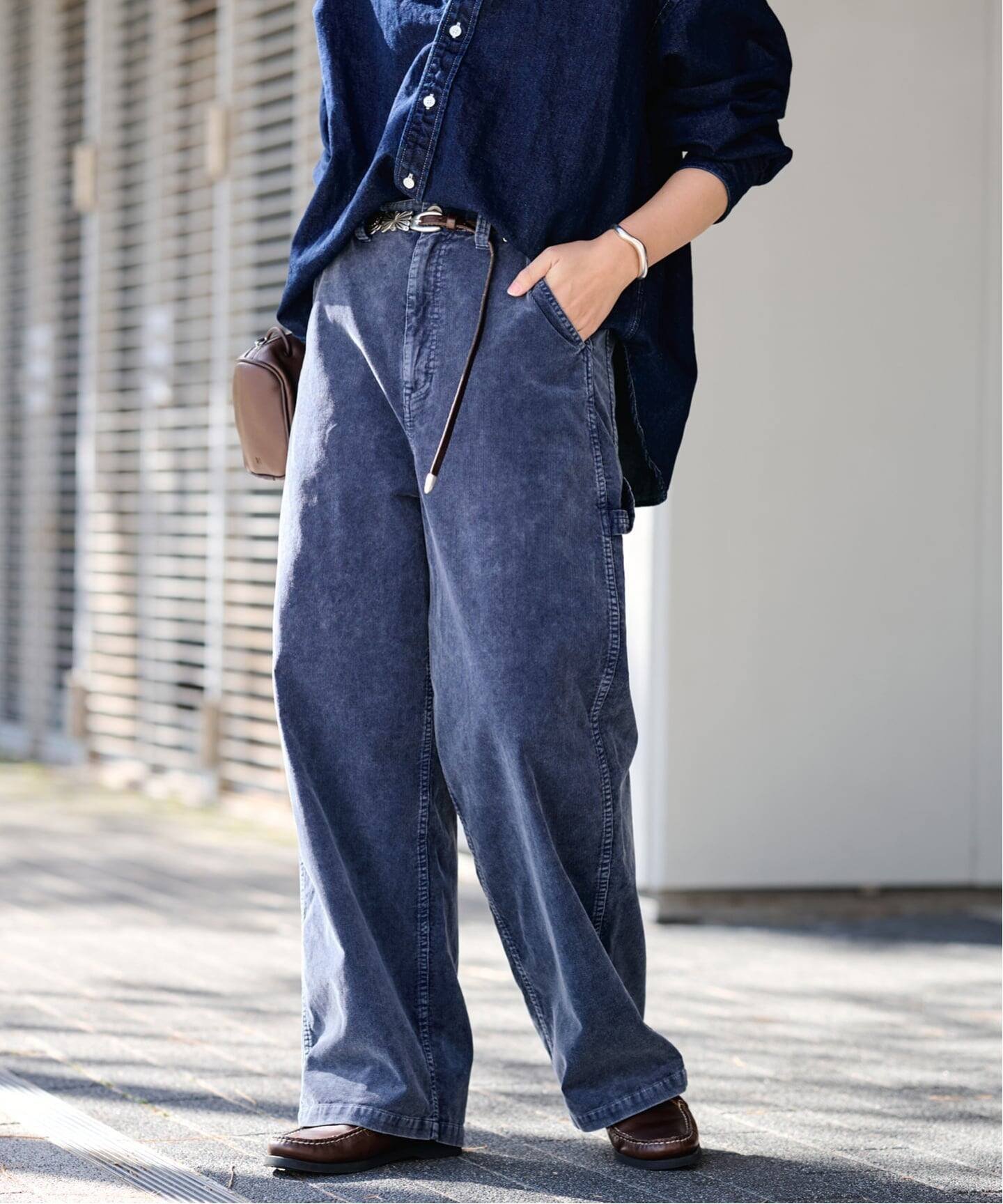 【フレームワーク/FRAMeWORK】のコーデュロイペインターパンツ 人気、トレンドファッション・服の通販 founy(ファニー) 　ファッション　Fashion　レディースファッション　Fashion for Women　パンツ　Pants & Trousers　おすすめ　Recommended / Our Picks　カットソー　Cut and Sewn Top　コーデュロイ　Corduroy, Cord Fabric　シンプル　Simple, Minimal　ポケット　Pocket, Pocket Detail　ループ　Loop, Loop Knit　ヴィンテージ　Vintage Style　 other-1|ID: prp329100004836702 ipo3291000000035234227