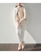 【アニュアンス/anuans】のダブルサテンテーパードパンツ 人気、トレンドファッション・服の通販 founy(ファニー) ファッション Fashion レディースファッション Fashion for Women パンツ Pants & Trousers インナー Innerwear サテン Satin, Glossy Fabric シンプル Simple, Minimal ストレッチ Stretch, Stretchy Fabric とろみ Fluid, Flowy Fabric ダブル Double, Double-Breasted ドレープ Drape, Draping Fabric 定番 Standard, Basic Item リラックス Relax, Relaxed Fit 再入荷 Restock / Back in Stock エレガント 上品 Elegant thumbnail ECRU|ID: prp329100004836720 ipo3291000000035234472