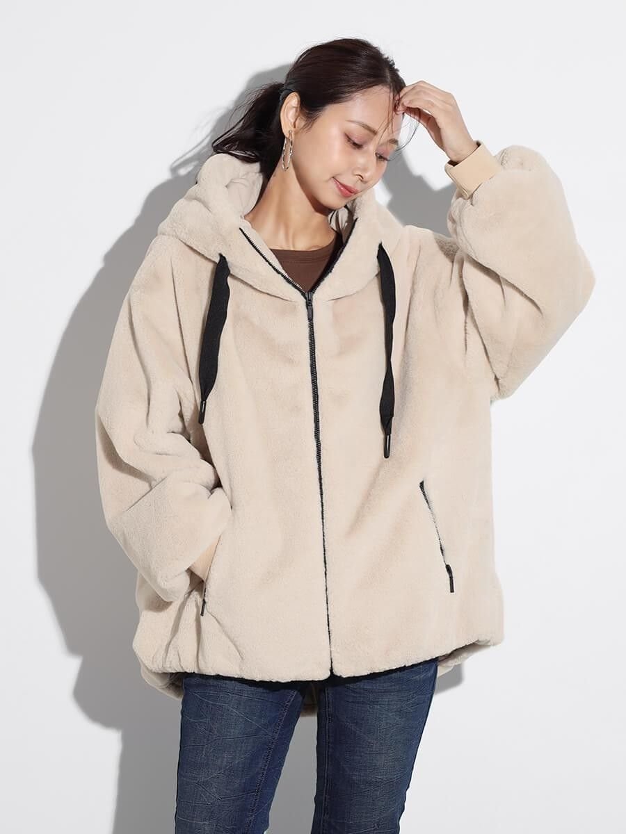 【ヴァン/Vin】のエコファージップフーディー 人気、トレンドファッション・服の通販 founy(ファニー) 　ファッション　Fashion　レディースファッション　Fashion for Women　フェイクファー　Faux Fur, Imitation Fur　エレガント 上品　Elegant　今季　This Season, Current Season　 other-1|ID: prp329100004836725 ipo3291000000035234510