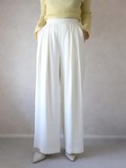 【ラシュッド/LASUD】のタックワイドイージーパンツ 人気、トレンドファッション・服の通販 founy(ファニー) ファッション Fashion レディースファッション Fashion for Women パンツ Pants & Trousers ドレープ Drape, Draping Fabric フロント Front, Front Design ボトム Bottoms, Lower Wear ワイド Wide, Wide Fit おすすめ Recommended / Our Picks エレガント 上品 Elegant thumbnail オフホワイト|ID: prp329100004836730 ipo3291000000035234542