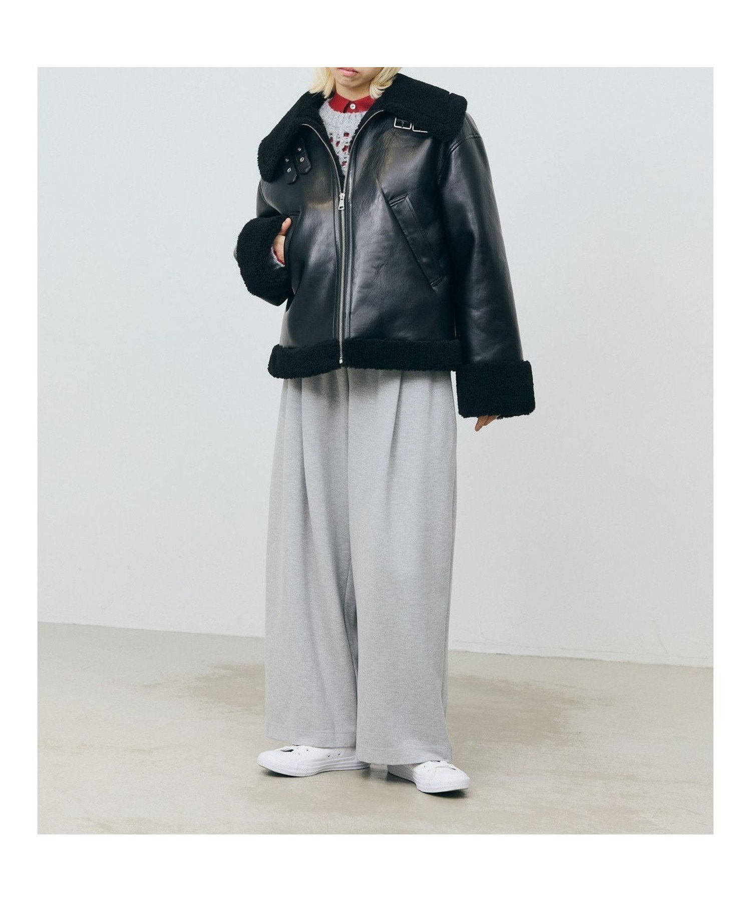 【マーコート/MARcourt】のMARMARMAR フェイクムートンジャケット インテリア・キッズ・メンズ・レディースファッション・服の通販 founy(ファニー) 　ファッション　Fashion　レディースファッション　Fashion for Women　アウター　Coat / Outerwear Collection　レディースジャケット・軽アウター　Jackets　おすすめ　Recommended / Our Picks　クール　Cool, Chic　ジャケット　Jacket, Outerwear　スタンド　Stand Collar, Upright Stand　バランス　Balance, Style Balance　フェイクムートン　Faux Shearling, Faux Mouton　フェミニン　Feminine, Girly　ポケット　Pocket, Pocket Detail　冬　Winter / This Winter　無地　Plain, Solid Color　長袖　Long Sleeve, Full Sleeve　防寒　Cold Protection, Winter-Ready　ブラック|ID: prp329100004836733 ipo3291000000035234587