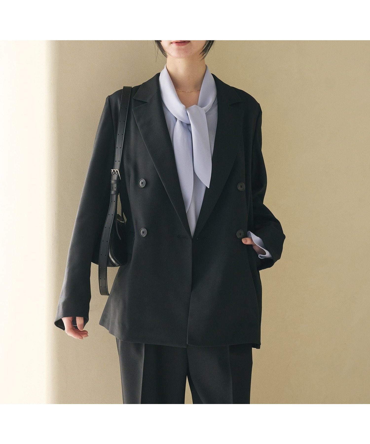 【ビューティ&ユース ユナイテッドアローズ/BEAUTY&YOUTH / UNITED ARROWS】のリネンライク ダブルジャケット インテリア・キッズ・メンズ・レディースファッション・服の通販 founy(ファニー) 　ファッション　Fashion　レディースファッション　Fashion for Women　アウター　Coat / Outerwear Collection　レディースジャケット・軽アウター　Jackets　コンパクト　Compact, Small Size　ジャケット　Jacket, Outerwear　セットアップ　Set-Up, Coordinated Outfit　ダブル　Double, Double-Breasted　ツイード　Twill, Twill Weave　デニム　Denim, Jeans Material　定番　Standard, Basic Item　人気　Popular, Best Seller　バランス　Balance, Style Balance　ボトム　Bottoms, Lower Wear　おすすめ　Recommended / Our Picks　エレガント 上品　Elegant　セレモニー　Ceremony　NAVY|ID: prp329100004836735 ipo3291000000035234611