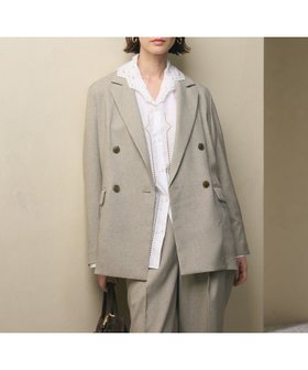 【ビューティ&ユース ユナイテッドアローズ/BEAUTY&YOUTH / UNITED ARROWS】のリネンライク ダブルジャケット 人気、トレンドファッション・服の通販 founy(ファニー) ファッション Fashion レディースファッション Fashion for Women アウター Coat / Outerwear Collection レディースジャケット・軽アウター Jackets コンパクト Compact, Small Size ジャケット Jacket, Outerwear セットアップ Set-Up, Coordinated Outfit ダブル Double, Double-Breasted ツイード Twill, Twill Weave デニム Denim, Jeans Material 定番 Standard, Basic Item 人気 Popular, Best Seller バランス Balance, Style Balance ボトム Bottoms, Lower Wear おすすめ Recommended / Our Picks エレガント 上品 Elegant セレモニー Ceremony |ID:prp329100004836735