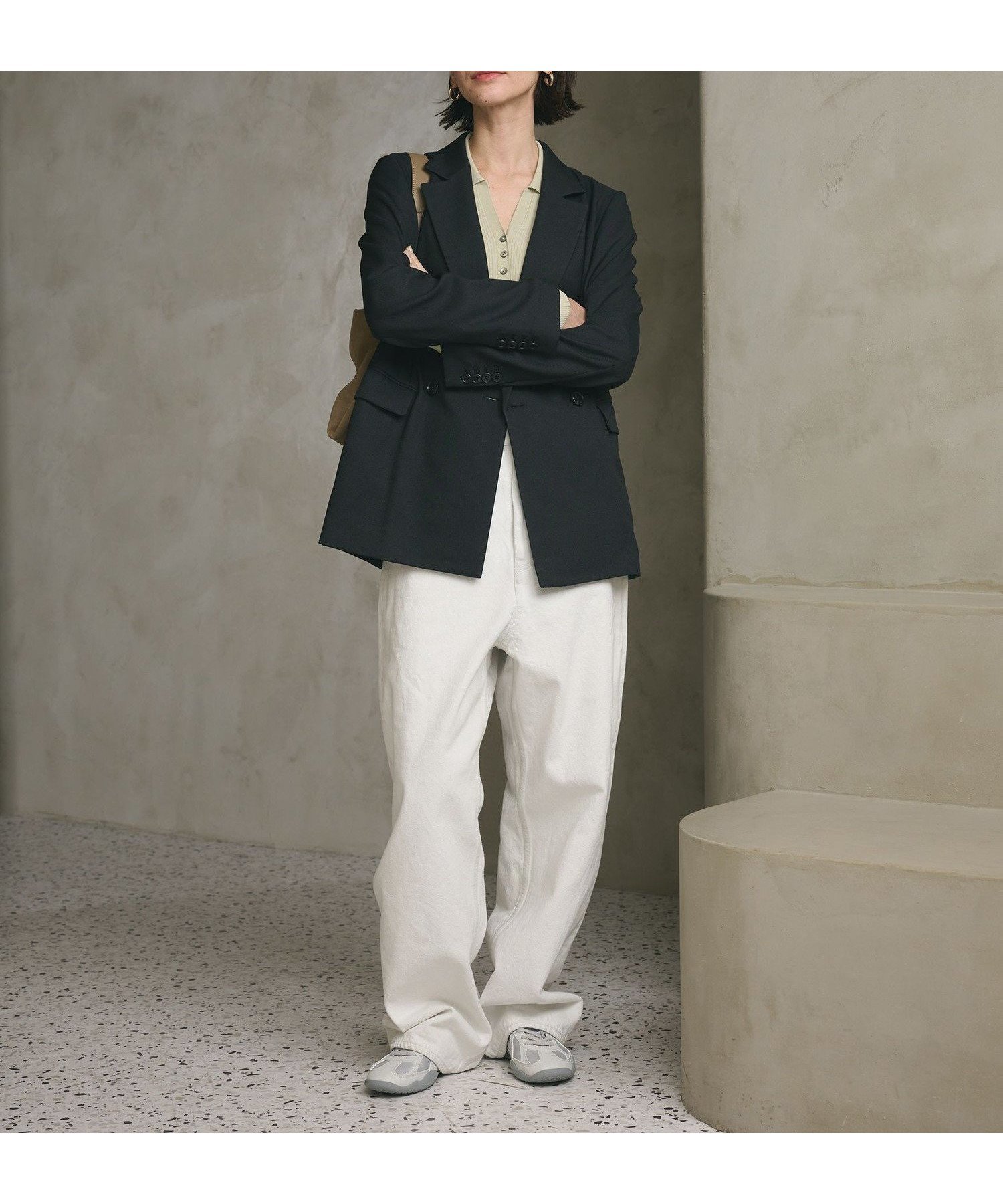 【ビューティ&ユース ユナイテッドアローズ/BEAUTY&YOUTH / UNITED ARROWS】のリネンライク ダブルジャケット インテリア・キッズ・メンズ・レディースファッション・服の通販 founy(ファニー) 　ファッション　Fashion　レディースファッション　Fashion for Women　アウター　Coat / Outerwear Collection　レディースジャケット・軽アウター　Jackets　コンパクト　Compact, Small Size　ジャケット　Jacket, Outerwear　セットアップ　Set-Up, Coordinated Outfit　ダブル　Double, Double-Breasted　ツイード　Twill, Twill Weave　デニム　Denim, Jeans Material　定番　Standard, Basic Item　人気　Popular, Best Seller　バランス　Balance, Style Balance　ボトム　Bottoms, Lower Wear　おすすめ　Recommended / Our Picks　エレガント 上品　Elegant　セレモニー　Ceremony　NAVY|ID: prp329100004836735 ipo3291000000036290479