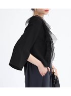 【ヴァン/Vin】の2wayケープライクジャケット 人気、トレンドファッション・服の通販 founy(ファニー) ファッション Fashion レディースファッション Fashion for Women アウター Coat / Outerwear Collection レディースジャケット・軽アウター Jackets アシンメトリー Asymmetrical Style シンプル Simple, Minimal ジャケット Jacket, Outerwear スリット Slit, Slit Detail チュール Tulip, Tulip Motif 夏 Summer 春 Spring S/S・春夏 SS, Spring/Summer, Warm Season thumbnail ブラック|ID: prp329100004836736 ipo3291000000035234619