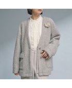 【メルローズ クレール/MELROSE claire】のツィードカーディガンジャケット 人気、トレンドファッション・服の通販 founy(ファニー) ファッション Fashion レディースファッション Fashion for Women ジャケット Jacket, Outerwear ストレッチ Stretch, Stretchy Fabric ツイード Twill, Twill Weave デニム Denim, Jeans Material thumbnail チャコールグレー|ID: prp329100004836738 ipo3291000000035234637
