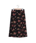 【キース/KEITH】のエッセンシャルフラワースカート 人気、トレンドファッション・服の通販 founy(ファニー) ファッション Fashion レディースファッション Fashion for Women スカート Skirts エレガント 上品 Elegant フェミニン Feminine, Girly フレア Flare, Flared thumbnail ブラック|ID: prp329100004836745 ipo3291000000035234757