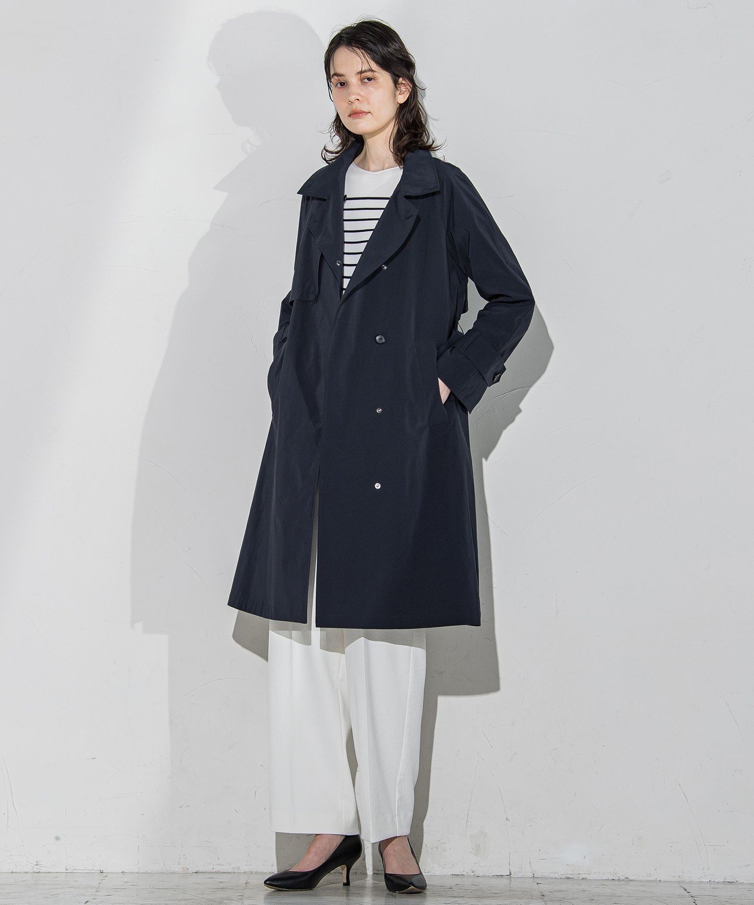 【ラ エフ/Laf…】のトレンチ風デザインリサイクルアーティローザコート≪洗濯機で洗える/撥水加工≫ 人気、トレンドファッション・服の通販 founy(ファニー) 　ファッション　Fashion　レディースファッション　Fashion for Women　アウター　Coat / Outerwear Collection　コート・ロングコート・ピーコート　Long Coats, Peacoats & More　エアリー　Airy Texture　春　Spring　洗える　Machine Washable　シンプル　Simple, Minimal　スタンド　Stand Collar, Upright Stand　スリーブ　Sleeve, Long Sleeve / Short Sleeve　タフタ　Taffeta, Structured Fabric　トレンチ　Trench, Trench Coat　ロング　Long, Long-Length　S/S・春夏　SS, Spring/Summer, Warm Season　おすすめ　Recommended / Our Picks　夏　Summer　2024年　2024　2024春夏・S/S　Spring/Summer 2024 SS24　エレガント 上品　Elegant　入学式　Entrance Ceremony　卒業式　Graduation Ceremony　 other-1|ID: prp329100004836751 ipo3291000000035234897