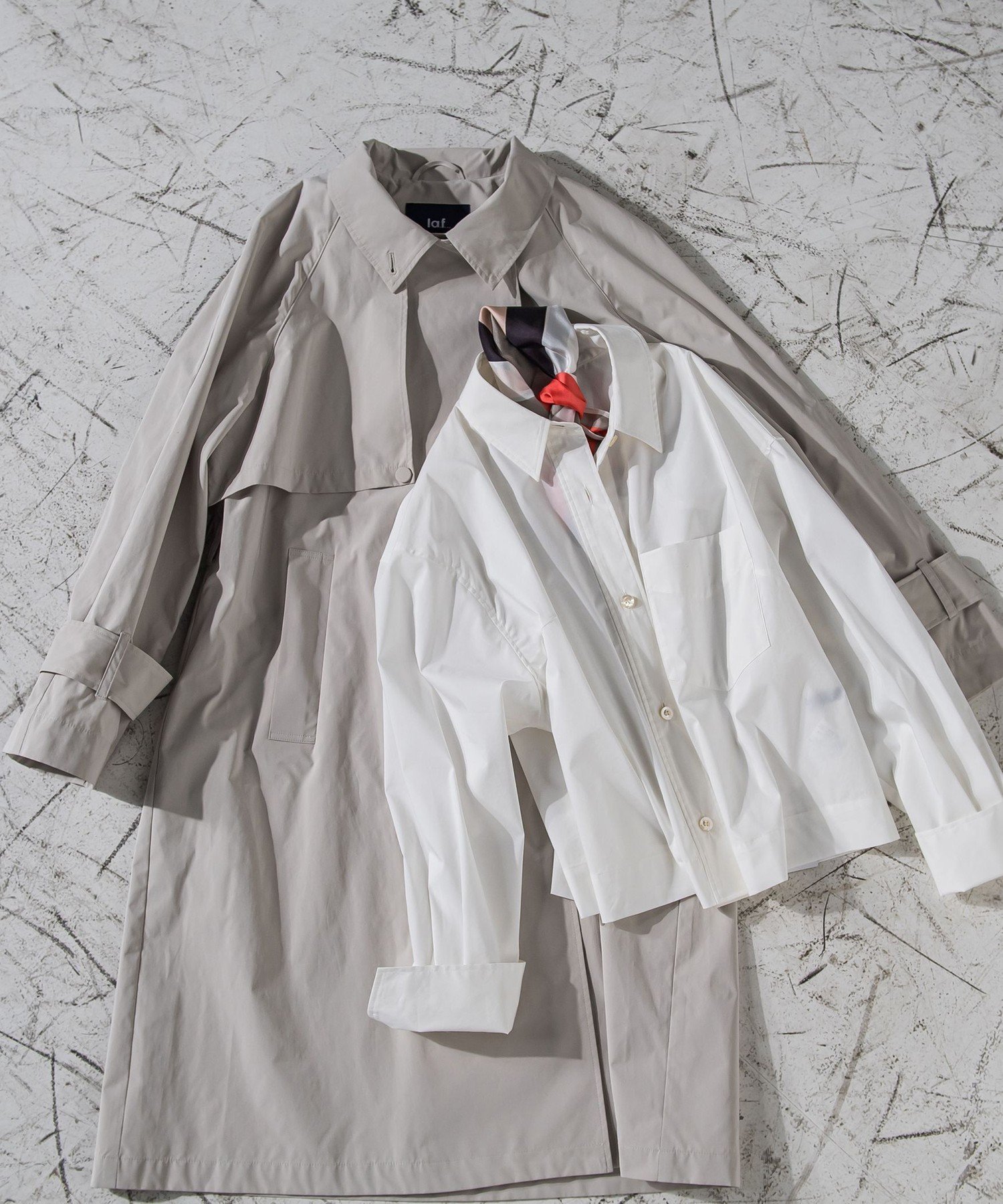 【ラ エフ/Laf…】のトレンチ風デザインリサイクルアーティローザコート≪洗濯機で洗える/撥水加工≫ インテリア・キッズ・メンズ・レディースファッション・服の通販 founy(ファニー) 　ファッション　Fashion　レディースファッション　Fashion for Women　アウター　Coat / Outerwear Collection　コート・ロングコート・ピーコート　Long Coats, Peacoats & More　エアリー　Airy Texture　春　Spring　洗える　Machine Washable　シンプル　Simple, Minimal　スタンド　Stand Collar, Upright Stand　スリーブ　Sleeve, Long Sleeve / Short Sleeve　タフタ　Taffeta, Structured Fabric　トレンチ　Trench, Trench Coat　ロング　Long, Long-Length　S/S・春夏　SS, Spring/Summer, Warm Season　おすすめ　Recommended / Our Picks　夏　Summer　2024年　2024　2024春夏・S/S　Spring/Summer 2024 SS24　エレガント 上品　Elegant　入学式　Entrance Ceremony　卒業式　Graduation Ceremony　ベージュ|ID: prp329100004836751 ipo3291000000035234899