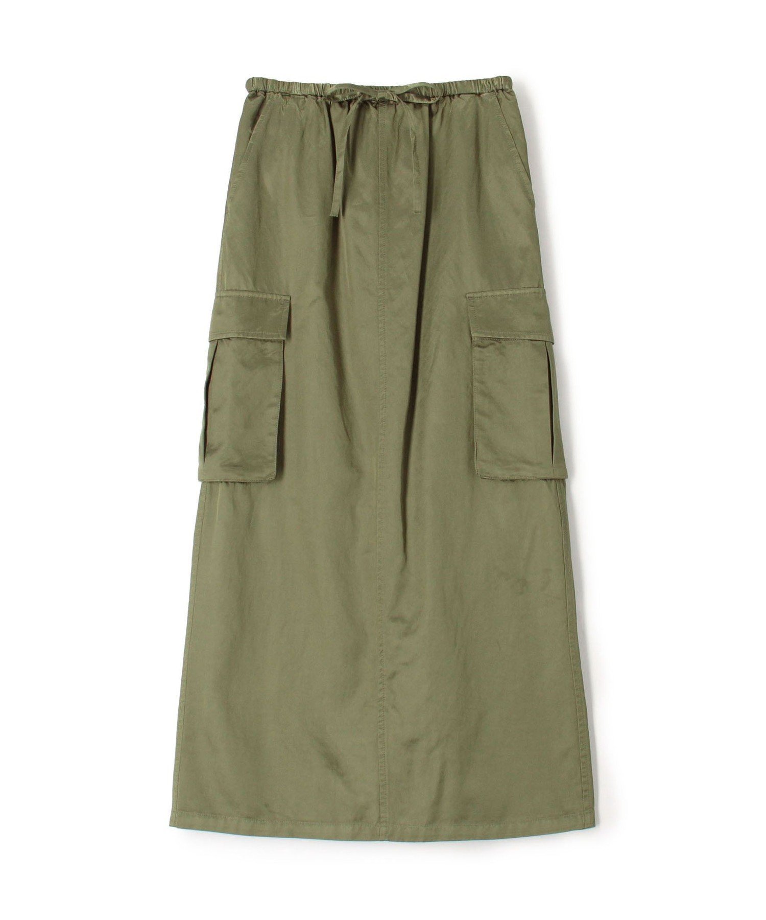 【トゥモローランド/TOMORROWLAND】のコットンレーヨンモールスキン カーゴマキシスカート 人気、トレンドファッション・服の通販 founy(ファニー) 　ファッション　Fashion　レディースファッション　Fashion for Women　スカート　Skirts　ストレート　Straight, Straight Cut　スリット　Slit, Slit Detail　ドローストリング　Drawstring, Pull Cord　フィット　Fit, Slim Fit　ミリタリー　Military, Army Style　 other-1|ID: prp329100004836760 ipo3291000000035235026