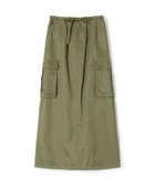 【トゥモローランド/TOMORROWLAND】のコットンレーヨンモールスキン カーゴマキシスカート 人気、トレンドファッション・服の通販 founy(ファニー) ファッション Fashion レディースファッション Fashion for Women スカート Skirts ストレート Straight, Straight Cut スリット Slit, Slit Detail ドローストリング Drawstring, Pull Cord フィット Fit, Slim Fit ミリタリー Military, Army Style thumbnail 57 カーキ|ID: prp329100004836760 ipo3291000000035235027
