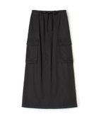 【トゥモローランド/TOMORROWLAND】のコットンレーヨンモールスキン カーゴマキシスカート 人気、トレンドファッション・服の通販 founy(ファニー) ファッション Fashion レディースファッション Fashion for Women スカート Skirts ストレート Straight, Straight Cut スリット Slit, Slit Detail ドローストリング Drawstring, Pull Cord フィット Fit, Slim Fit ミリタリー Military, Army Style thumbnail 19 ブラック|ID: prp329100004836760 ipo3291000000035235028