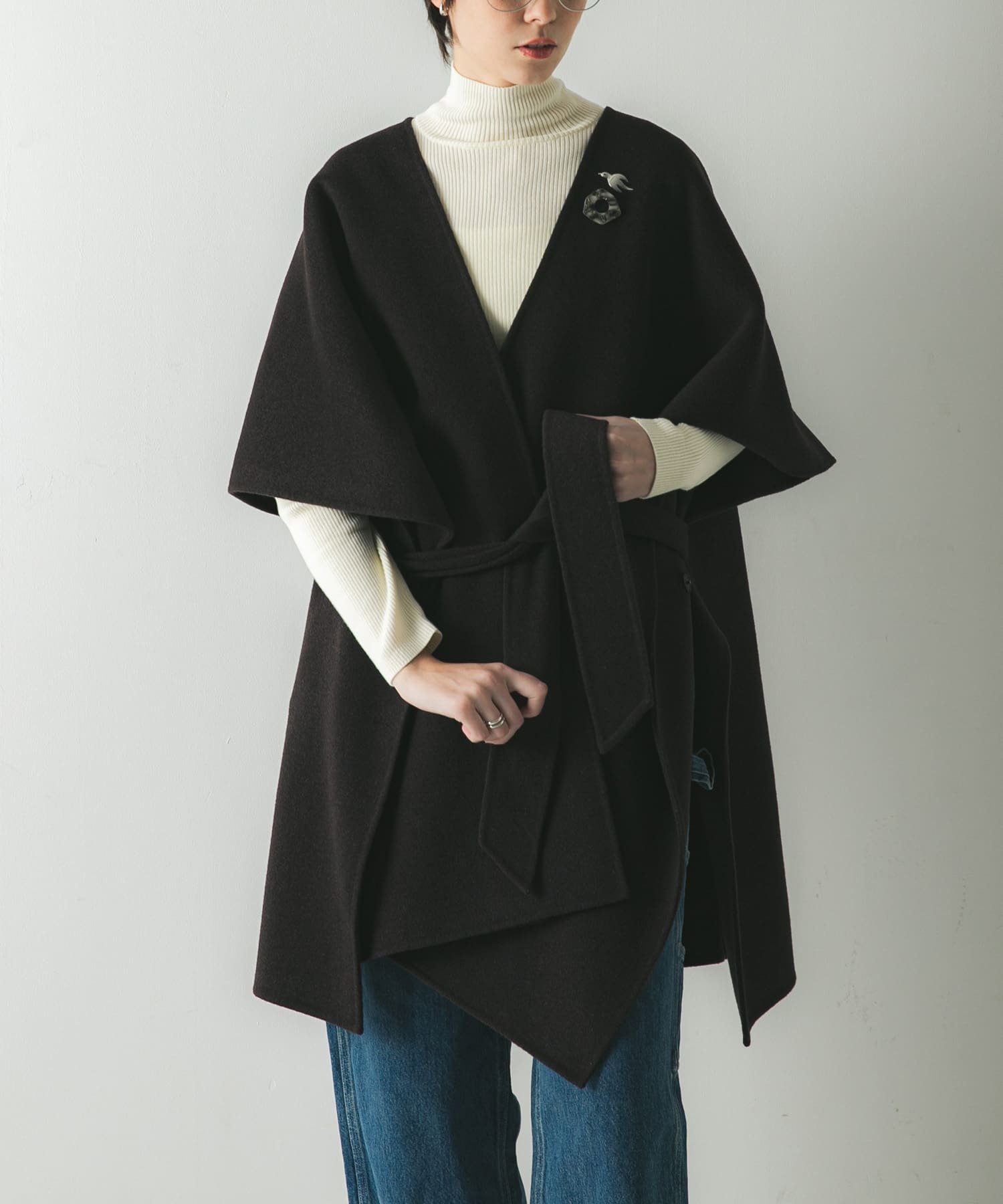 【アーバンリサーチ/URBAN RESEARCH】のウールカシミヤリバーポンチョ 人気、トレンドファッション・服の通販 founy(ファニー) 　ファッション　Fashion　レディースファッション　Fashion for Women　アウター　Coat / Outerwear Collection　ポンチョ・ケープコート　Ponchos & Capes　2025年　2025　2025-2026秋冬・A/W　Autumn/Winter 2025–26 AW25–26　冬　Winter / This Winter　なめらか　Smooth, Silky Texture　ジャケット　Jacket, Outerwear　ストール　Stole, Wrap　ポンチョ　Poncho, Cape Style　エレガント 上品　Elegant　A/W・秋冬　Autumn/Winter　 other-1|ID: prp329100004836766 ipo3291000000035235155