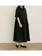 【サマンサモスモス/Samansa Mos2】の【WEB限定】ちび襟シャツワンピース 人気、トレンドファッション・服の通販 founy(ファニー) ファッション Fashion レディースファッション Fashion for Women ワンピース Dresses シャツワンピース / 1枚で着映えコーデ Shirt Dresses ギャザー Gathered, Ruffled シンプル Simple, Minimal レース Lace, Lace Fabric エレガント 上品 Elegant 切替 Switching, Contrast Panel thumbnail ブラック|ID: prp329100004836767 ipo3291000000035235184