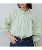 【スローブ イエナ/SLOBE IENA】の《追加 》タイプライターフリルブラウス 人気、トレンドファッション・服の通販 founy(ファニー) ファッション Fashion レディースファッション Fashion for Women トップス・カットソー Cut & Sew Tops シャツ・ブラウス・オフィスカジュアル Elegant Blouses & Button-Ups 2026年 2026 おすすめ Recommended / Our Picks クラシカル Classical, Vintage-Inspired スキッパー Skipper, Open Collar ストライプ Stripe, Striped Pattern タイプライター Typewriter Fabric, Crisp Cotton フリル Frill, Ruffle フロント Front, Front Design リボン Ribbon, Bow thumbnail グリーン|ID: prp329100004836804 ipo3291000000035235732