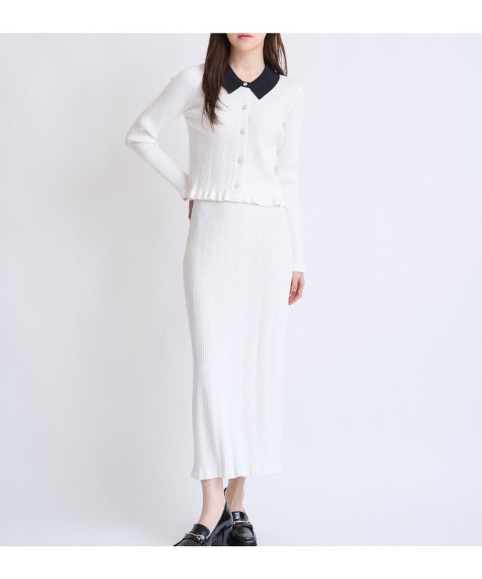 【ノエラ/Noela】の襟付きニットセットアップ インテリア・キッズ・メンズ・レディースファッション・服の通販 founy(ファニー) https://founy.com/ ファッション Fashion レディースファッション Fashion for Women トップス・カットソー Cut & Sew Tops ニット Knit Tops & Sweaters コンパクト Compact, Small Size セットアップ Set-Up, Coordinated Outfit フレア Flare, Flared ポケット Pocket, Pocket Detail ワイド Wide, Wide Fit エレガント 上品 Elegant |ID: prp329100004836838 ipo3291000000035236034