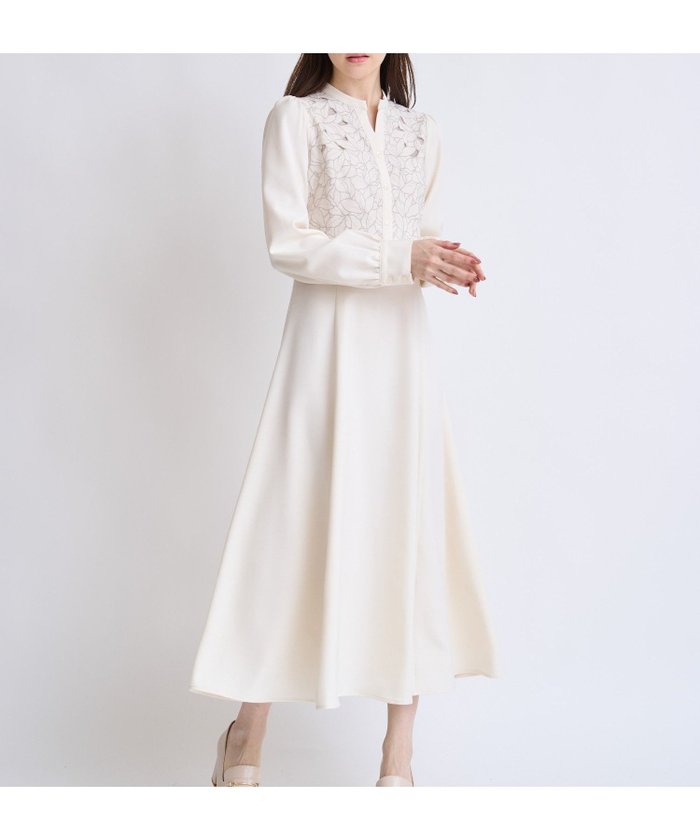 【ノエラ/Noela】のカットワーク刺繍ワンピース インテリア・キッズ・メンズ・レディースファッション・服の通販 founy(ファニー) https://founy.com/ ファッション Fashion レディースファッション Fashion for Women ワンピース Dresses スキッパー Skipper, Open Collar ポケット Pocket, Pocket Detail ワーク Workwear, Utility Style |ID: prp329100004836839 ipo3291000000035236043