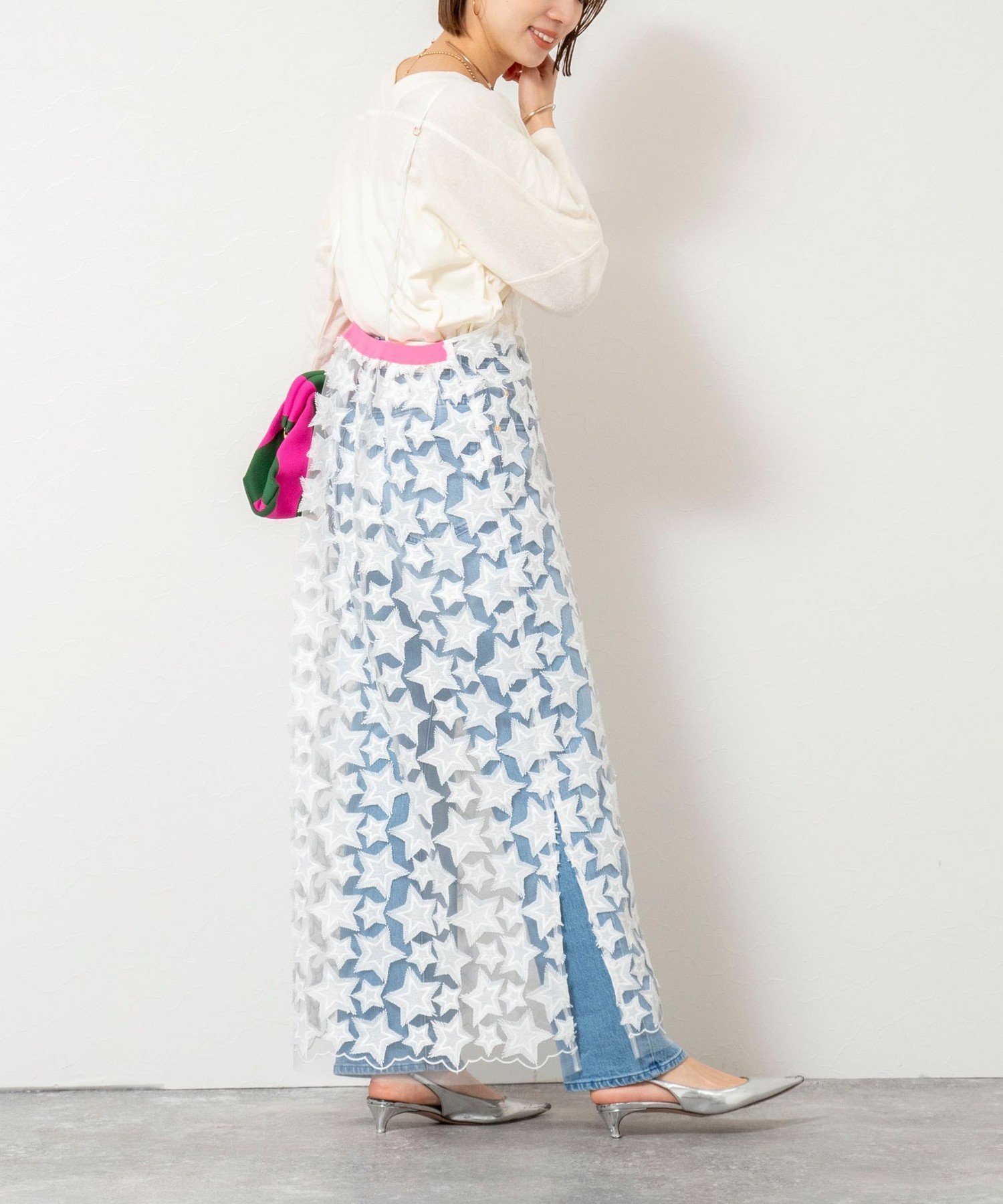 【ノーリーズ/NOLLEY'S】の45th limited editionウォッシャブルスターフリンジキャミワンピース インテリア・キッズ・メンズ・レディースファッション・服の通販 founy(ファニー) 　ファッション　Fashion　レディースファッション　Fashion for Women　ワンピース　Dresses　キャミソールワンピース　Camisole Dresses　カッティング　Cutting Detail　サテン　Satin, Glossy Fabric　デニム　Denim, Jeans Material　パイピング　Piping, Trim Design　レース　Lace, Lace Fabric　おすすめ　Recommended / Our Picks　2026年　2026　ホワイト|ID: prp329100004836841 ipo3291000000035236052