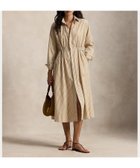 【ラルフローレン/RALPH LAUREN】のストライプド コットンリネン ドローコード シャツドレス 人気、トレンドファッション・服の通販 founy(ファニー) ファッション Fashion レディースファッション Fashion for Women トップス・カットソー Cut & Sew Tops シャツ・ブラウス・オフィスカジュアル Elegant Blouses & Button-Ups ワンピース Dresses フォーマル・パーティードレス・結婚式用ドレス Elegant & Casual Dresses くるぶし Ankle-Length カフス Cuff Design ギャザー Gathered, Ruffled ショルダー Shoulder, Shoulder Strap ストライプ Stripe, Striped Pattern スリット Slit, Slit Detail テクスチャー Texture, Textured Fabric ドレス Dress, One-Piece ドロップ Drop Shoulder, Dropped Style ドローコード Drawcord, Drawstring Cord フィット Fit, Slim Fit フロント Front, Front Design プリーツ Pleats, Pleated ボックス Boxy, Box Shape ヨーク Yoke, Yoke Design リネン Linen, Linen Fabric リラックス Relax, Relaxed Fit 長袖 Long Sleeve, Full Sleeve thumbnail 260ブラウン|ID: prp329100004836845 ipo3291000000035236076