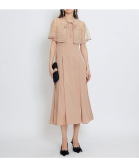 【レディアゼル/REDYAZEL】のチェックシアーチュールケープ*キャミソールフレアロングドレス 人気、トレンドファッション・服の通販 founy(ファニー) ファッション Fashion レディースファッション Fashion for Women トップス・カットソー Cut & Sew Tops キャミソール&ノースリーブ Camisoles & Sleeveless Tops ワンピース Dresses フォーマル・パーティードレス・結婚式用ドレス Elegant & Casual Dresses キャミソール Camisole, Spaghetti Strap Top クラシカル Classical, Vintage-Inspired シアー Sheer, See-Through チェック Check, Plaid, Tartan デコルテ Décolleté, Neckline ドレス Dress, One-Piece フォーマル Formal, Dressy フレア Flare, Flared リボン Ribbon, Bow エレガント 上品 Elegant |ID:prp329100004836847