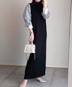 【スピーガ/SPIGA】のレイヤード風ロングワンピース 人気、トレンドファッション・服の通販 founy(ファニー) ファッション Fashion レディースファッション Fashion for Women ワンピース Dresses ロング Long, Long-Length |ID:prp329100004836850