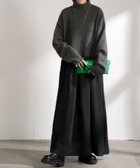 【スピーガ/SPIGA】の異素材ドッキングロングワンピース 人気、トレンドファッション・服の通販 founy(ファニー) ファッション Fashion レディースファッション Fashion for Women ワンピース Dresses thumbnail クロ|ID: prp329100004836854 ipo3291000000035236126