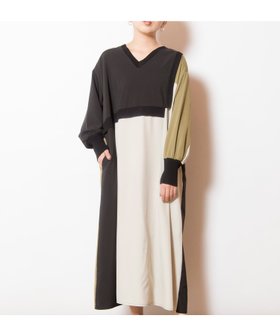 【オズモーシス/OSMOSIS】の2WAY配色切替ワンピース 人気、トレンドファッション・服の通販 founy(ファニー) ファッション Fashion レディースファッション Fashion for Women ワンピース Dresses インナー Innerwear ブロック Block, Solid Block Pattern ポケット Pocket, Pocket Detail 再入荷 Restock / Back in Stock 切替 Switching, Contrast Panel 夏 Summer S/S・春夏 SS, Spring/Summer, Warm Season |ID:prp329100004836865