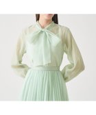 【アナイ/ANAYI】の【Eternal Line 2026】シアーオーガンボウタイ ブラウス 人気、トレンドファッション・服の通販 founy(ファニー) ファッション Fashion レディースファッション Fashion for Women トップス・カットソー Cut & Sew Tops シャツ・ブラウス・オフィスカジュアル Elegant Blouses & Button-Ups インナー Innerwear オーガンジー Organza Fabric キャミソール Camisole, Spaghetti Strap Top ギャザー Gathered, Ruffled シアー Sheer, See-Through スマート Smart, Elegant フリル Frill, Ruffle フロント Front, Front Design ボウタイ Bow Tie, Neck Bow 再入荷 Restock / Back in Stock エレガント 上品 Elegant thumbnail mint green|ID: prp329100004836892 ipo3291000000035236694