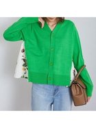 【ミラオーウェン/Mila Owen】の【WEB限定カラー】カシミヤコットンボタニカルドッキングカーディガン 人気、トレンドファッション・服の通販 founy(ファニー) ファッション Fashion レディースファッション Fashion for Women トップス・カットソー Cut & Sew Tops カーディガン・羽織り Layered Style Cardigans 春 Spring カーディガン Cardigan, Knitwear サテン Satin, Glossy Fabric スマート Smart, Elegant ドッキング Docking, Mixed Material プリント Print, Printed Pattern ボタニカル Botanical, Floral Pattern ラグジュアリー Luxury, Elegant リュクス Luxury, Elegant, High-End, Chic エレガント 上品 Elegant thumbnail GRN[024]|ID: prp329100004836896 ipo3291000000035236835