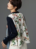 【ミラオーウェン/Mila Owen】の【WEB限定カラー】カシミヤコットンボタニカルドッキングカーディガン 人気、トレンドファッション・服の通販 founy(ファニー) ファッション Fashion レディースファッション Fashion for Women トップス・カットソー Cut & Sew Tops カーディガン・羽織り Layered Style Cardigans 春 Spring カーディガン Cardigan, Knitwear サテン Satin, Glossy Fabric スマート Smart, Elegant ドッキング Docking, Mixed Material プリント Print, Printed Pattern ボタニカル Botanical, Floral Pattern ラグジュアリー Luxury, Elegant リュクス Luxury, Elegant, High-End, Chic エレガント 上品 Elegant thumbnail NVY[089]|ID: prp329100004836896 ipo3291000000035236836