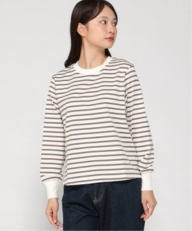 【クロコダイル/CROCODILE】のラウンドヘム ボーダー カットソー 人気、トレンドファッション・服の通販 founy(ファニー) ファッション Fashion レディースファッション Fashion for Women トップス・カットソー Cut & Sew Tops カットソー・ベーシックTシャツ Cut-and-Sewn Tops / Stretch Tees & Basics カットソー Cut and Sewn Top クラシック Classic, Timeless Style ブラウジング Blouson Silhouette, Cinched Waist ボーダー Border, Stripe リラックス Relax, Relaxed Fit |ID:prp329100004836994