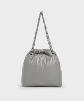 【チャールズ アンド キース/CHARLES & KEITH】のCaia カイア チェーンハンドルトートバッグ 人気、トレンドファッション・服の通販 founy(ファニー) ファッション Fashion レディースファッション Fashion for Women バッグ Bags チェーン Chain, Chain Strap ポーチ Pouch, Small Case メタリック Metallic, Shiny Finish 傘 Umbrella, Parasol 財布 Wallet, Purse |ID:prp329100004836995
