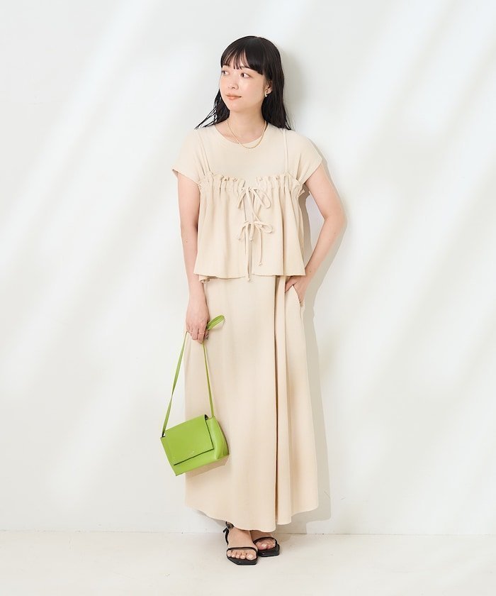 【フリークスストア/FREAK'S STORE】の【セットアイテム】マルチWAY ワッフルビスチェセットワンピース 25SS 人気、トレンドファッション・服の通販 founy(ファニー) 　ファッション　Fashion　レディースファッション　Fashion for Women　ワンピース　Dresses　2025年　2025　2025春夏・S/S　Spring/Summer 2025 SS25　スリーブ　Sleeve, Long Sleeve / Short Sleeve　ビスチェ　Bustier, Corset Top　フレンチ　French, French Style　リボン　Ribbon, Bow　ワッフル　Waffle, Waffle Knit　夏　Summer　S/S・春夏　SS, Spring/Summer, Warm Season　 other-1|ID: prp329100004837074 ipo3291000000035239678