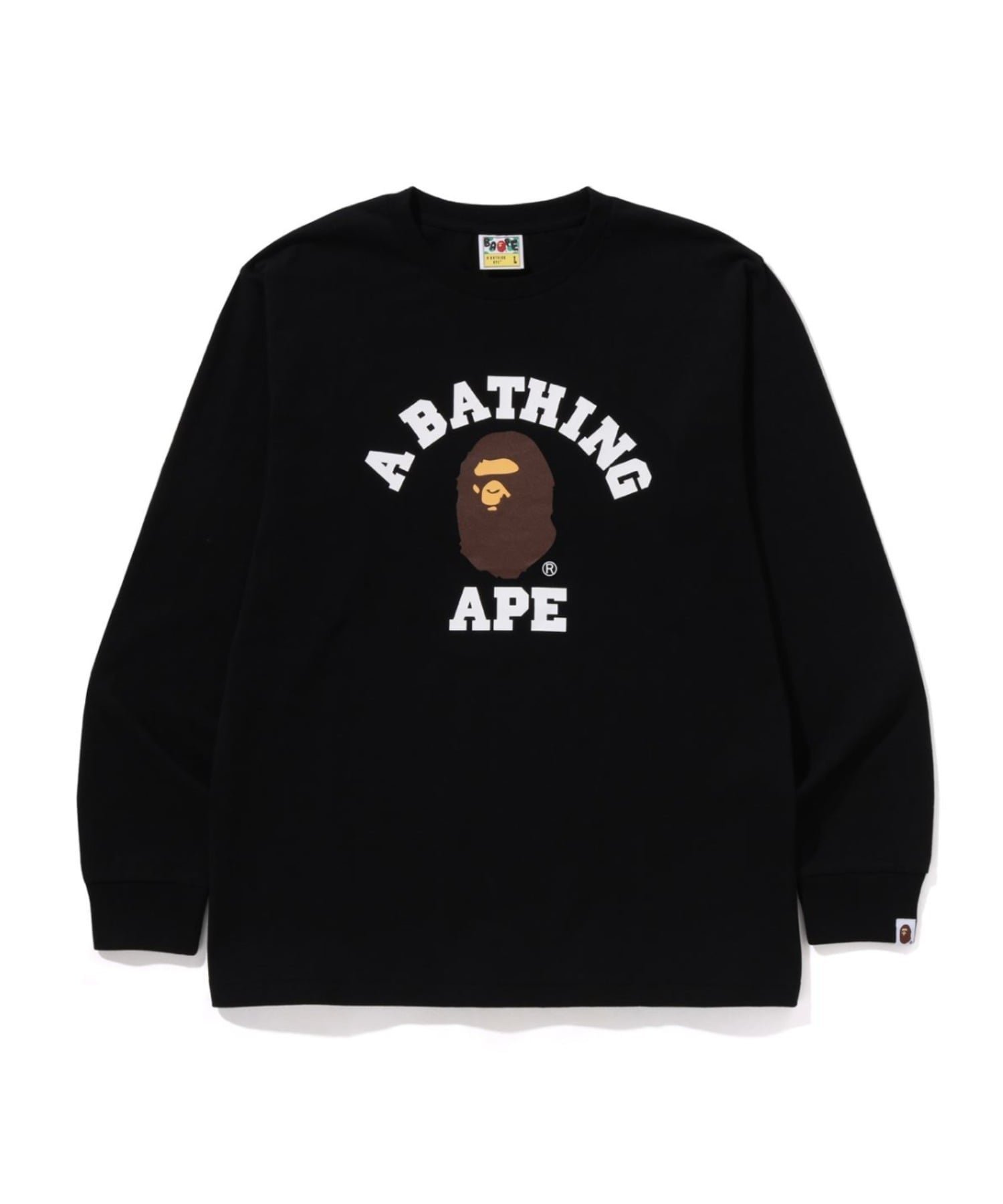 【ア ベイシング エイプ/A BATHING APE】のCOLLEGE LS TEE 人気、トレンドファッション・服の通販 founy(ファニー) 　ファッション　Fashion　レディースファッション　Fashion for Women　インナー　Innerwear　スリーブ　Sleeve, Long Sleeve / Short Sleeve　フロント　Front, Front Design　プリント　Print, Printed Pattern　ラバー　Rubber, Rubber Sole　ロング　Long, Long-Length　 other-1|ID: prp329100004837086 ipo3291000000035239819
