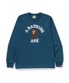 【ア ベイシング エイプ/A BATHING APE】のCOLLEGE LS TEE 人気、トレンドファッション・服の通販 founy(ファニー) ファッション Fashion レディースファッション Fashion for Women インナー Innerwear スリーブ Sleeve, Long Sleeve / Short Sleeve フロント Front, Front Design プリント Print, Printed Pattern ラバー Rubber, Rubber Sole ロング Long, Long-Length thumbnail NAVY|ID: prp329100004837086 ipo3291000000035239832