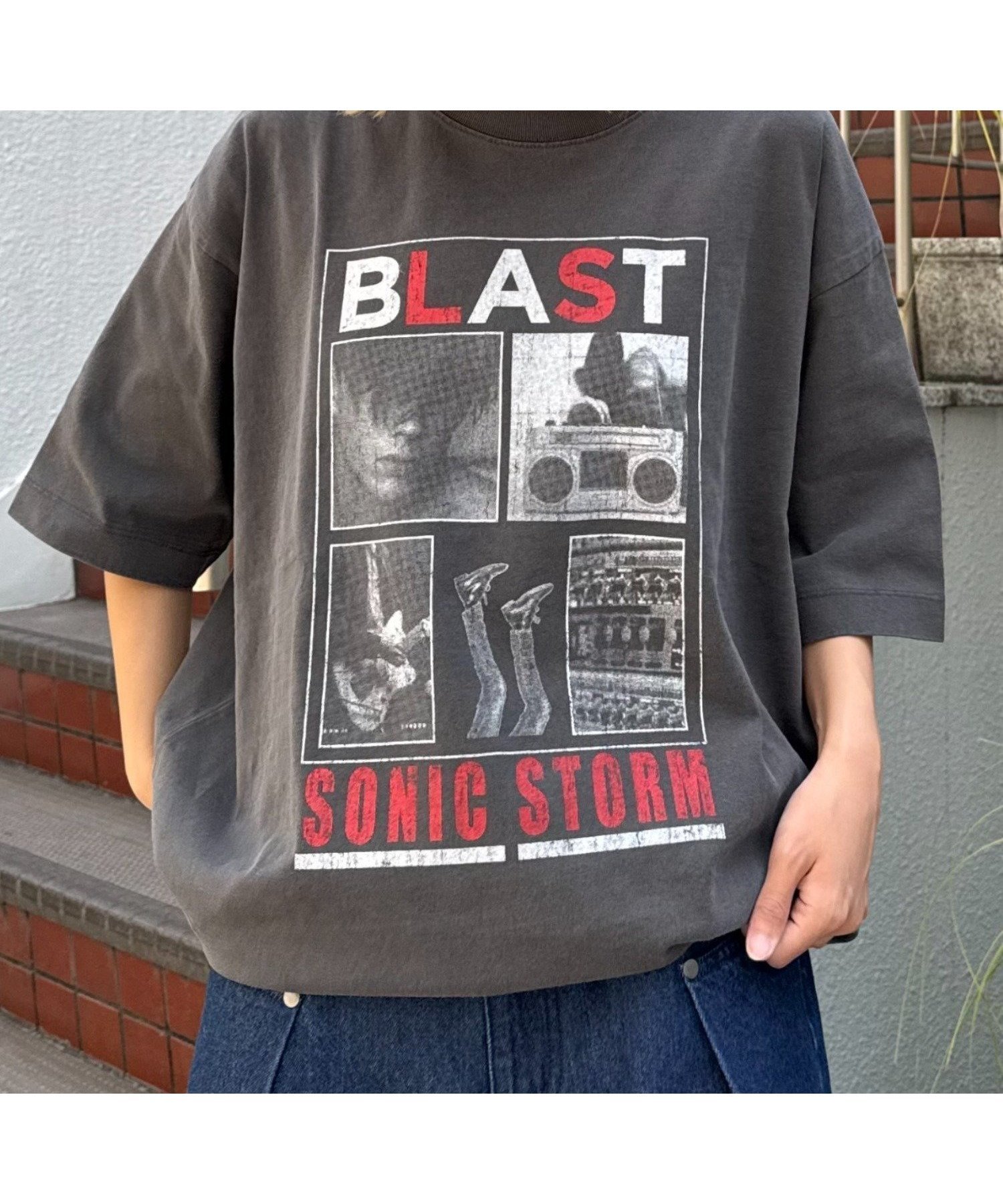 【チャオパニックティピー/CIAOPANIC TYPY】の【ユニセックス】ヴィンテージフェードプリントツアーTee インテリア・キッズ・メンズ・レディースファッション・服の通販 founy(ファニー) 　ファッション　Fashion　レディースファッション　Fashion for Women　インナー　Innerwear　ヴィンテージ　Vintage Style　ジャケット　Jacket, Outerwear　デニム　Denim, Jeans Material　トレンド　Trend, Trending Now　プリント　Print, Printed Pattern　おすすめ　Recommended / Our Picks　ブラックその他1|ID: prp329100004837140 ipo3291000000035240981